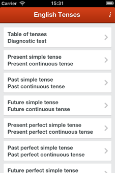 all English tenses